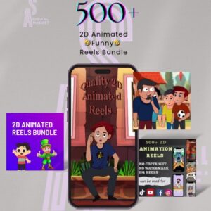 500+ 2D Animated Reels Bundle